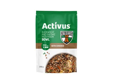 Grikiai su vištiena ir šitakiais ACTIVUS, 250 g
