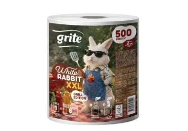 Grite White Rabbit grill season XXL popieriniai rankšluosčiai