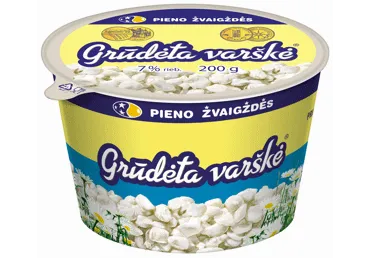 GRŪDĖTA varškė, 7% rieb., 200 g