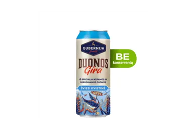 GUBERNIJOS šviesi kvietinė duonos gira, 500 ml