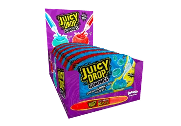 Košļājamās konfektes BAZOOKA Juicy Drop 57g