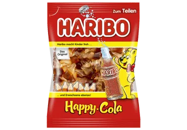Guminukai HARIBO Happy Cola, 175 g
