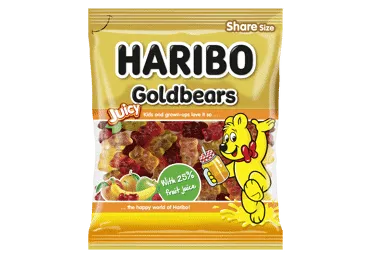 Želejkonfektes HARIBO Goldbaeren Saft, 160g