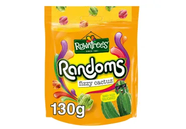 Košļājamās konfektes ROWNTREES Fizzy Cactuz 130g