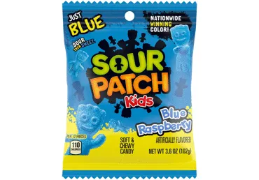 Guminukai SOUR PATCH, aviečių skonio, 102 g