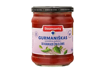 Gurmaniškas DAUMANTŲ pomidorų padažas su Kaukazo žolelėmis, 500 g