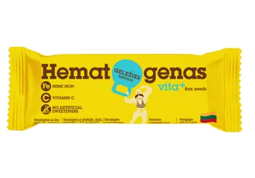 Hematogens HEMATOGENAS VITA+ ar linsēklām un vitamīn. 50g
