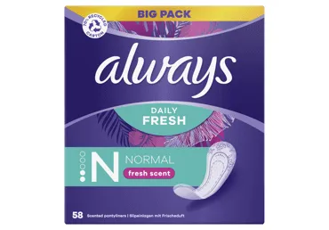 Higieniniai įklotai ALWAYS Normal, Fresh Scent, 58 vnt.