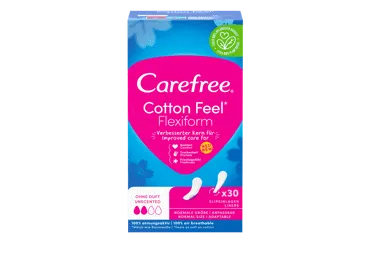 Higieniniai įklotai CAREFREE COTTON FLEXIFORM (bekvapiai), 30 vnt.