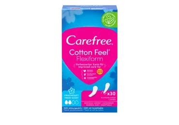 Higieniniai įklotai CAREFREE COTTON FLEXIFORM FRESH, 30 vnt.