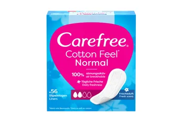 Higieniniai įklotai CAREFREE COTTON FRESH, 56 vnt.