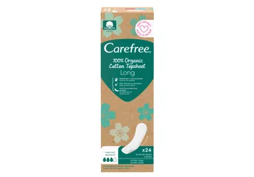 Higieniniai įklotai CAREFREE ORGANIC LONG PLUS, 24 vnt.