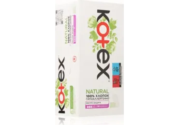 Higieniniai įklotai KOTEX NATURAL NORMAL, 40 vnt.