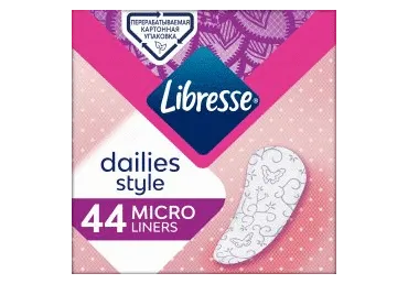 Higieniniai įklotai LIBRESSE MICRO, 44 vnt.