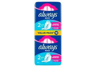 Higieniniai paketai ALWAYS Maxi, Super, S2, 18 vnt.