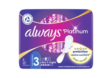 Higieniniai paketai ALWAYS Platinum Day&Night, S3, 6 vnt.