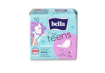 Higieniniai paketai BELLA FOR TEENS SENSITIVE, 10 vnt.