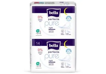 Higieniniai paketai BELLA PERFECTA PURE NIGHT, 14 vnt.