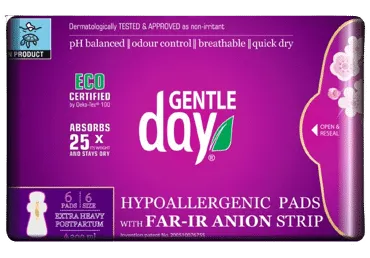 Higieniniai paketai GENTLE DAY EXTRA HEAVY, 6 vnt.
