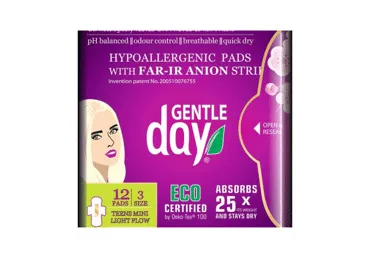 Higieniniai paketai GENTLE DAY TEENS, 12 vnt.