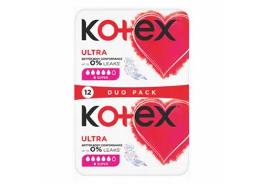 Higieniniai paketai KOTEX ULTRA SUPER, 12 vnt.