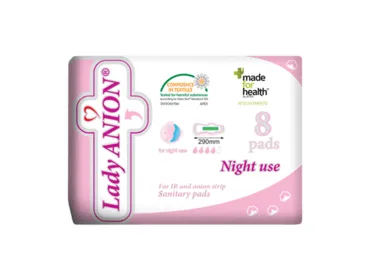 Hig.paketes LADY ANION Night Use 8gab.