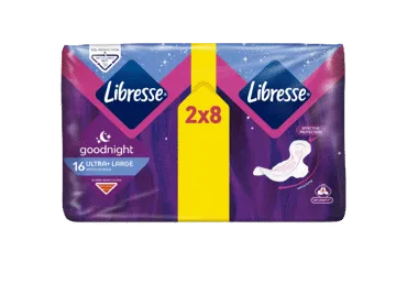Higieniniai paketai LIBRESSE ULTRA GOODNIGHT, 16 vnt.