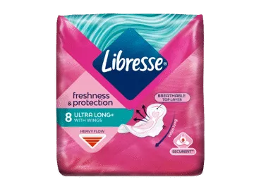 Higieniniai paketai LIBRESSE, Extra Night, 8 vnt