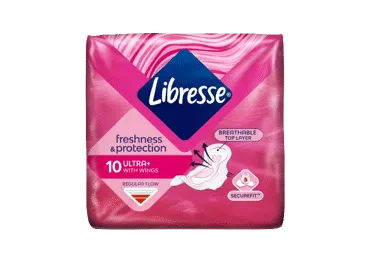 Higieniniai paketai LIBRESSE ULTRA NORMAL WING, 10 vnt.