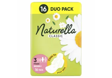 Higieniniai paketai NATURELLA Classic Maxi, S3, 16 vnt.
