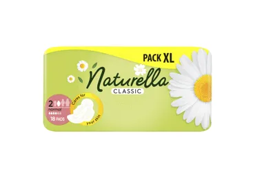 Higieniniai paketai NATURELLA Classic Normal, S2, 18 vnt.