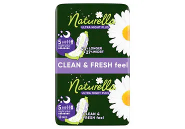 Higieniniai paketai NATURELLA Ultra Night Plus, S5, 12 vnt