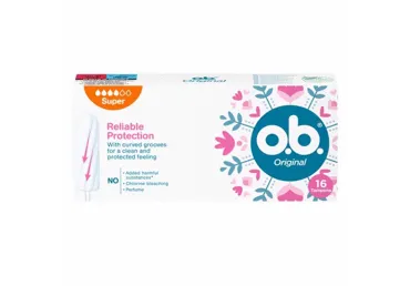 Higieniniai tamponai O.B. ORIGINAL SUPER, 16 vnt.