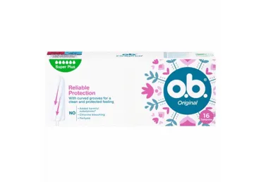Higieniniai tamponai O.B. ORIGINAL SUPER PLUS, 16 vnt.
