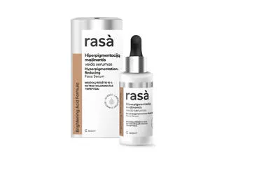 Hiperpigmentaciją mažinantis veido serumas RASA BRIGHTENING ACID FORMULA, 30 ml