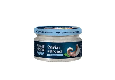 Ikrų užtepėlė su kalmarais WELL DONE, 160 g