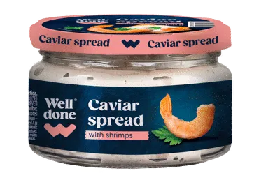Ikrų užtepėlė su krevetėmis WELL DONE, 160 g