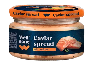 Ikrų užtepėlė su lašiša WELL DONE, 160 g