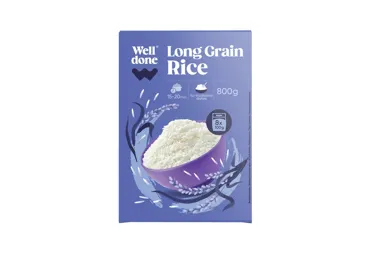 Ilgagrūdžiai ryžiai, WELL DONE, 8x100 g, 800 g