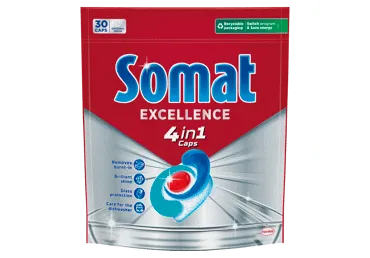 Indaplovių kapsulės "SOMAT Excellence 4in1" 30 vnt.