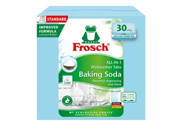 Indaplovių tabletės FROSCH su soda, 30 vnt.