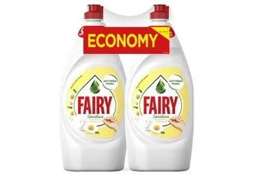 Indų ploviklis FAIRY Sensitive Chamomile & Vitamine E, 2X900 ml