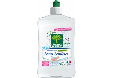 Indų ploviklis L'ARBRE VERT jautriai odai, 500 ml