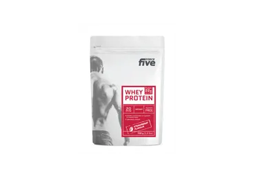 Išrūgų baltymų gėrimo milteliai FORCEFIVE (braškių skonio), 700 g