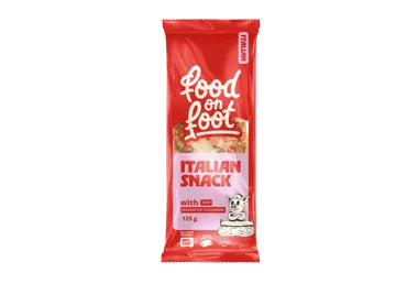 Itališka apkepėlė MANTINGA su kumpiu, agurkais (atitirpinta), 125 g