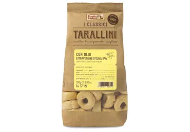 Itališkas užkandis su alyvuogių aliejumi TARALLINI, 200 g