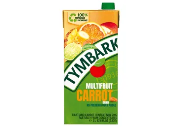 Gėrimas TYMBARK įvairių vaisių ir morkų, 2 l