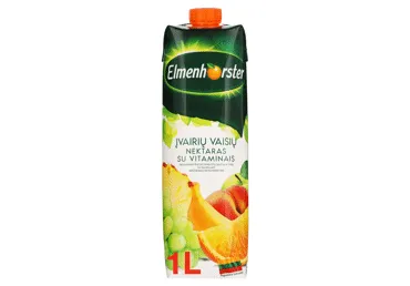 Įvairių vaisių nektaras ELMENHORSTER (50%), 1 l