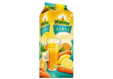 Įvairių vaisių sulčių gėrimas PFANNER ACE, 2 l
