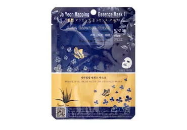 Ja Yeon Mapping Aloe Essence Mask Lakštinė veido kaukė,  25 g